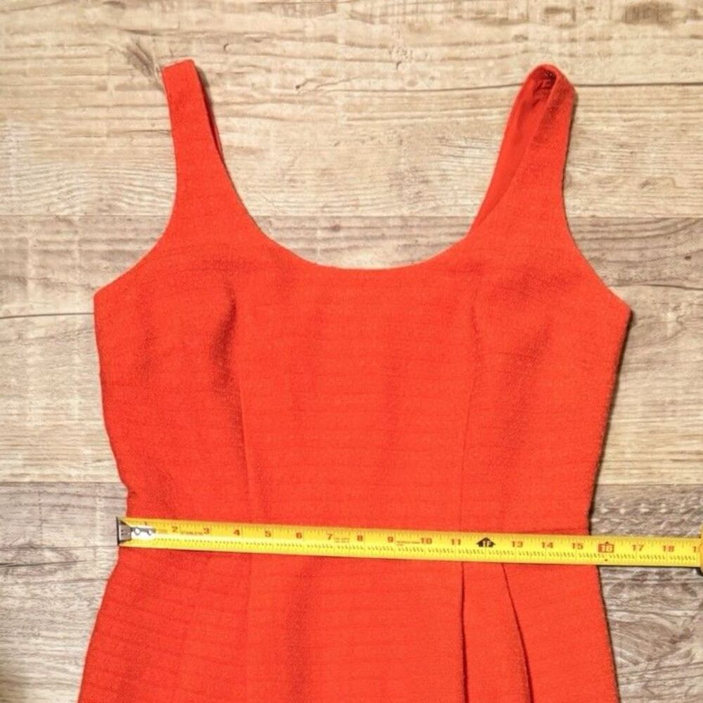 Ann Taylor Dress 6 Sleeveless Orange Sheath EUC - Picture 5 of 5